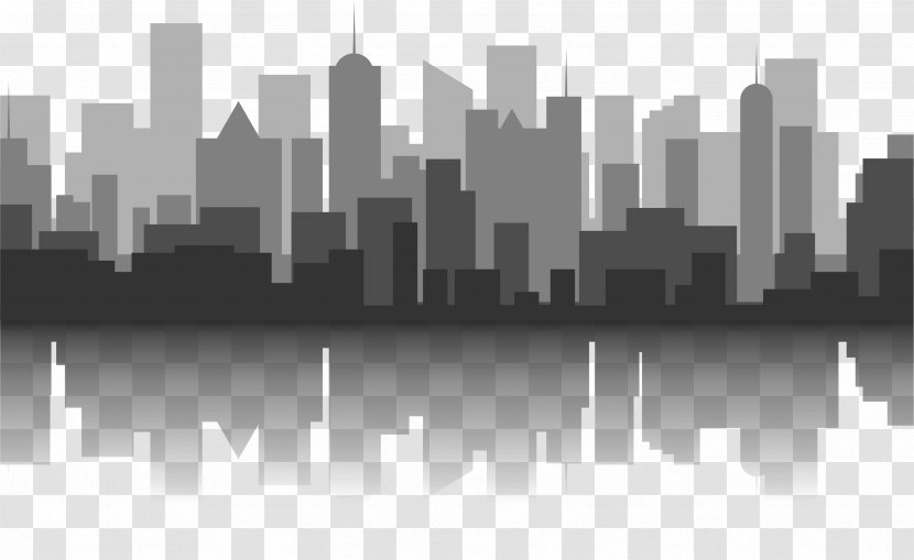 New York City Skyline Silhouette Clip Art - Skyscraper Transparent PNG
