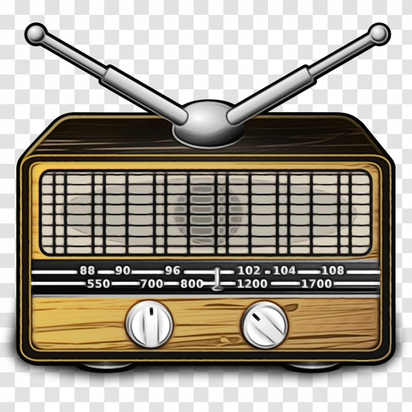 Watercolor Cartoon - Radio Drama - Metal Vehicle Transparent PNG