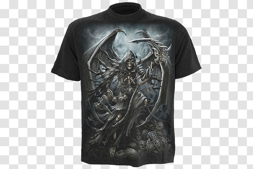 Death Gothic Art Fashion Rock - Sleeve - Dark Souls Shirts Transparent PNG