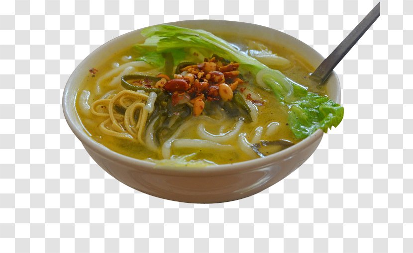 Saimin Thukpa Laksa Kal-guksu Chinese Cuisine - Vegetable - Delicious Potato Flour Transparent PNG