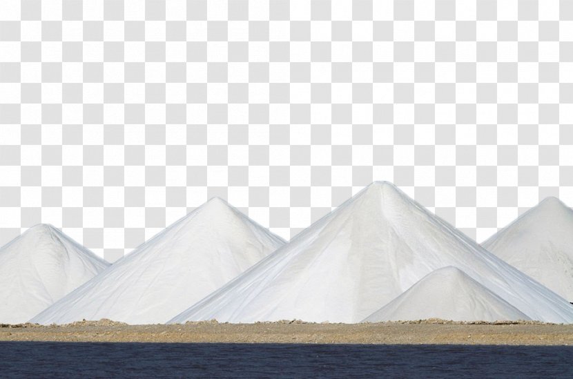Triangle - Pyramid - White Salt Mountain Transparent PNG