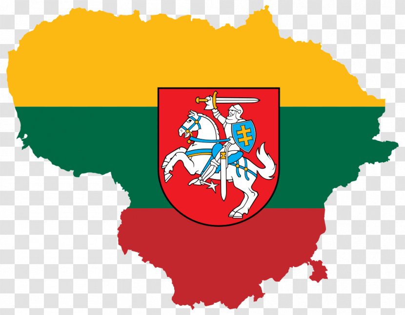 Kingdom Of Lithuania Coat Arms Flag - Luxembourg Transparent PNG