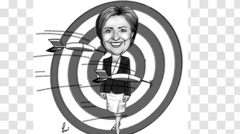 Black And White Monochrome Photography - Logo - Hillary Clinton Transparent PNG
