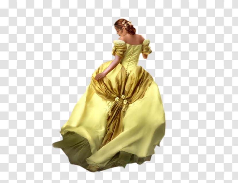 Woman Yellow Female - Dress Transparent PNG