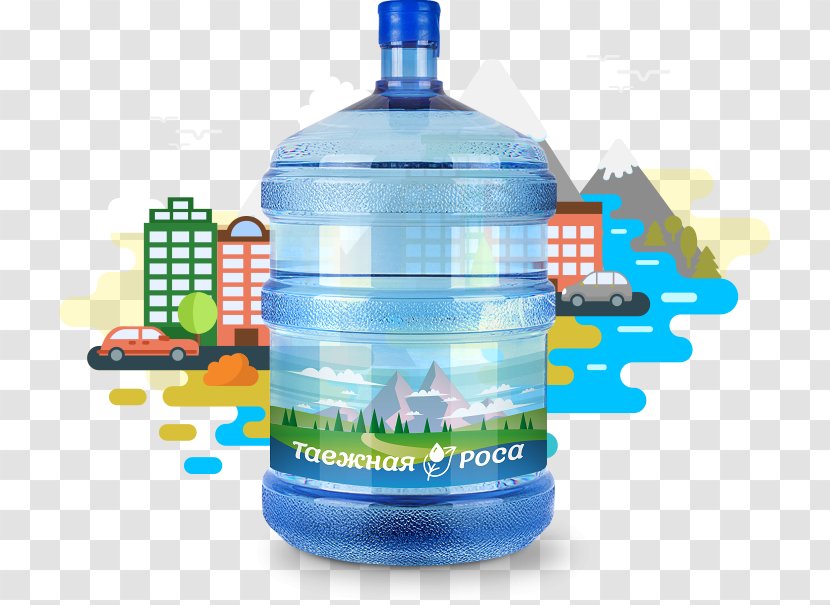 Mineral Water Plastic Bottle Tayezhnaya Rosa Bottled - Carboy Transparent PNG