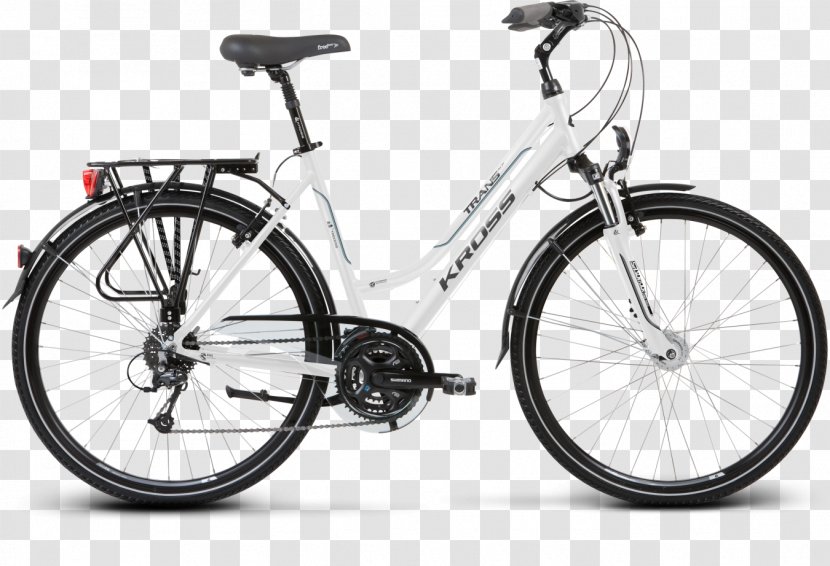 Touring Bicycle Kross SA Bike Rental Frames - Black And White - Shine Transparent PNG