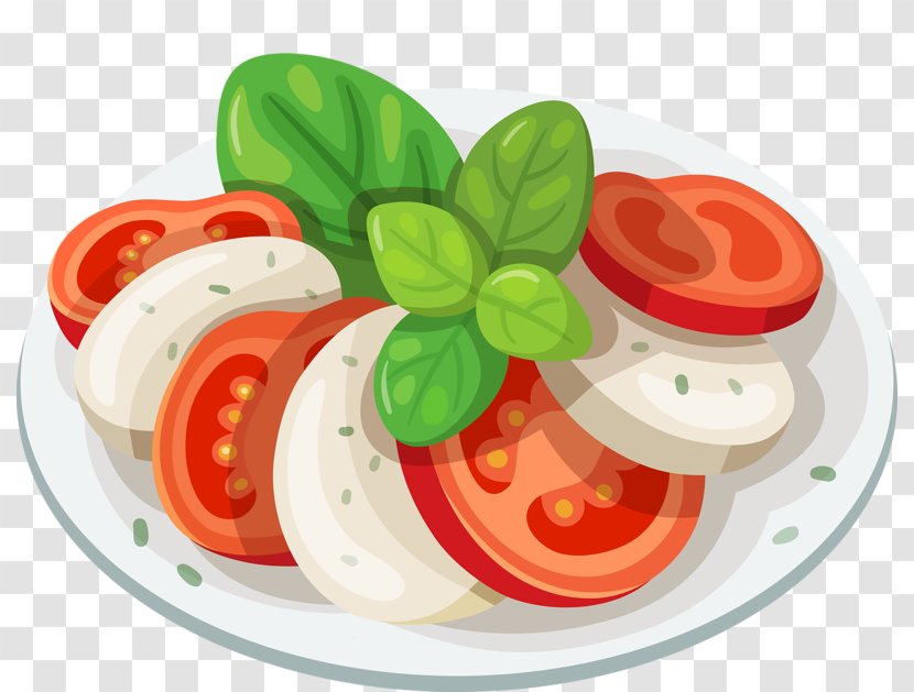 Italian Cuisine Pasta Fast Food Caprese Salad - Vegetable - Delicious Fruit Plate Transparent PNG
