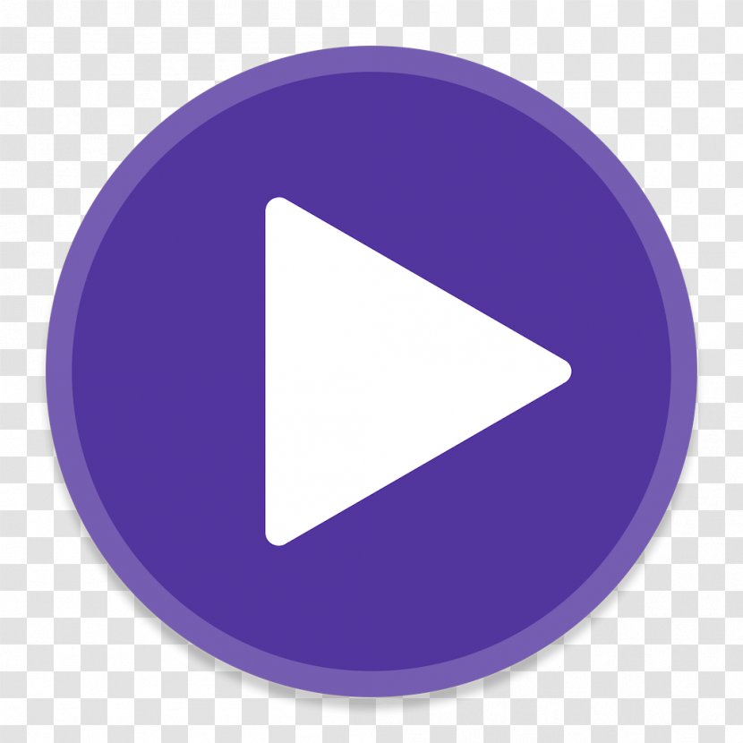 Triangle Purple Symbol - Brand - DivXPlayer Transparent PNG