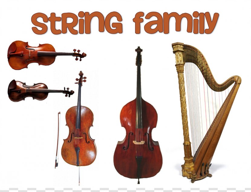 Family String Instruments Musical Orchestra Violin - Cliparts Transparent PNG