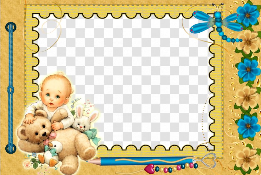 Picture Frame Yellow - Art Transparent PNG