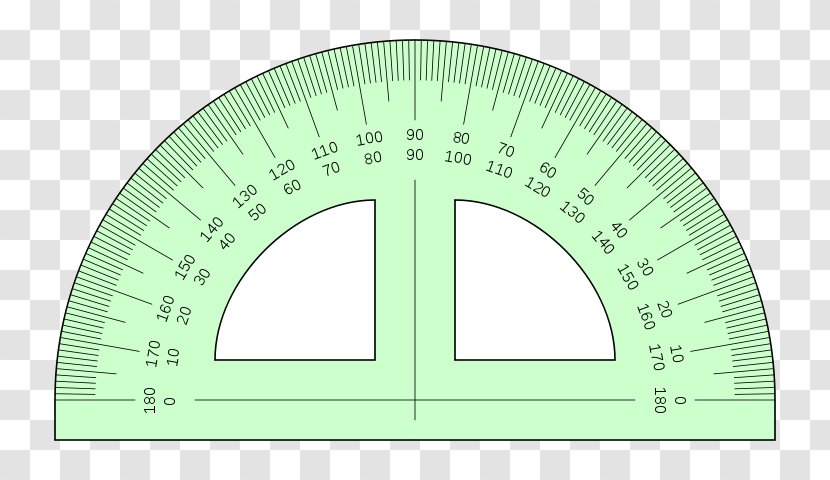 Protractor Drawing Ruler Triangle - Compass - Angle Transparent PNG