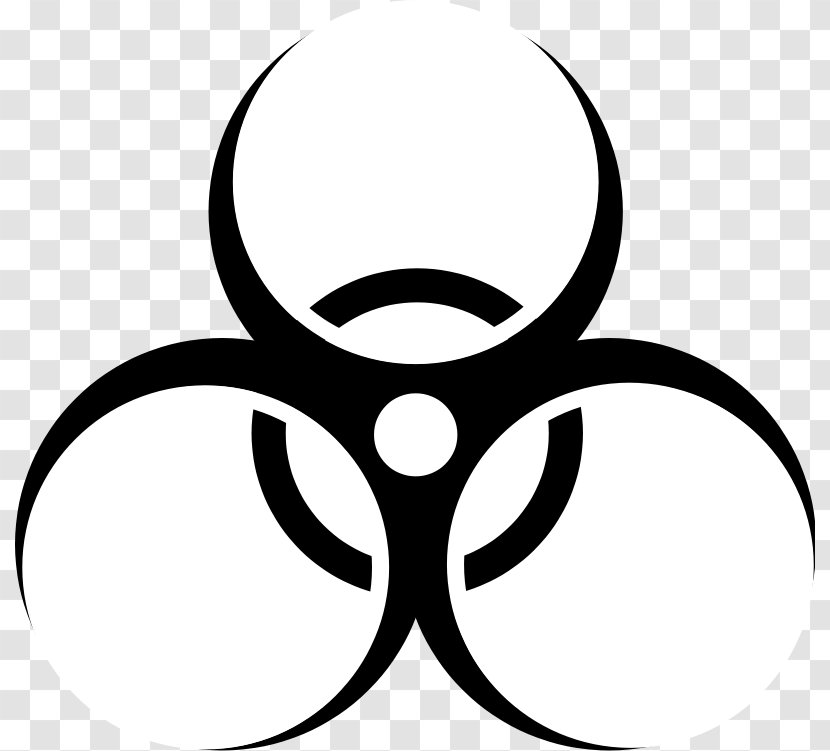 Biological Hazard Symbol Sign Clip Art - Dangerous Goods - Hazardous Waste Clipart Transparent PNG