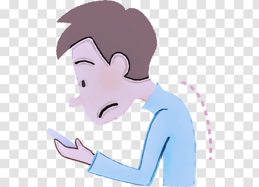 Cartoon Facial Expression Forehead Nose Head Transparent PNG