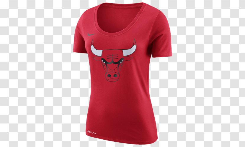T-shirt Chicago Bulls Sleeve Nike Clothing - Fans Transparent PNG