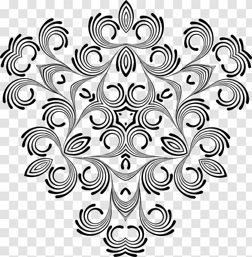Symmetry Line Point Pattern - Mandala Flower Pack Transparent PNG