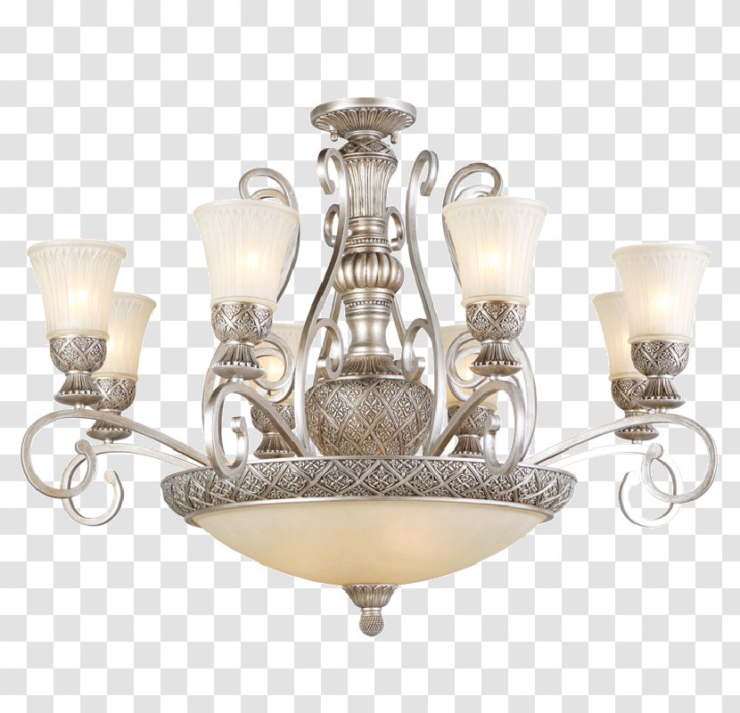 Chandelier Light Fixture Lamp Chiaro - Incandescent Bulb Transparent PNG