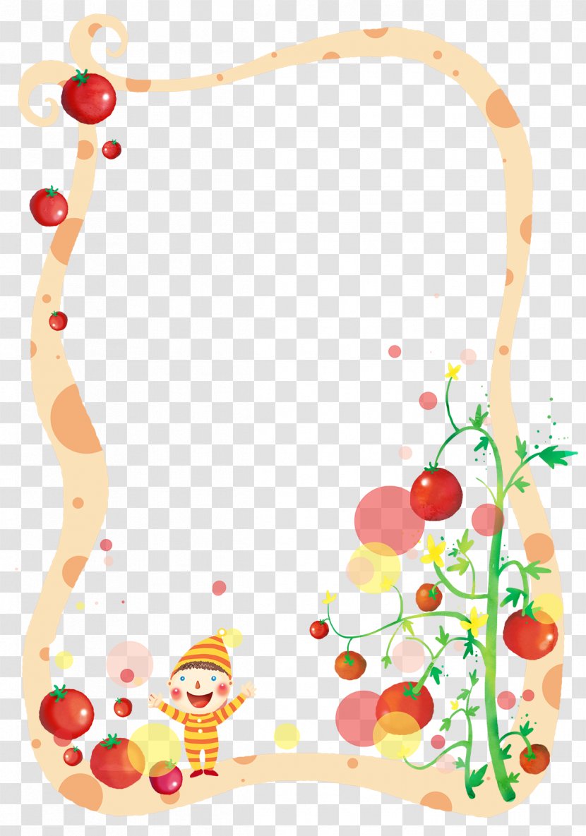 Tomato Drawing - Petal - Hand-painted Decorative Lace Vine Transparent PNG