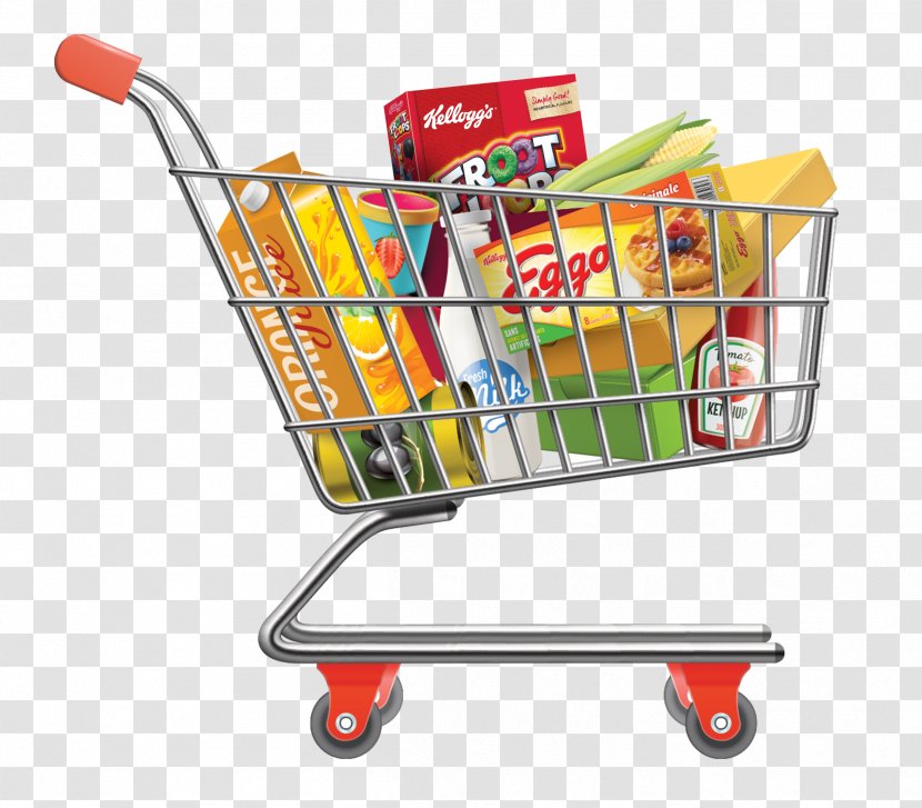 Shopping Cart Online Clip Art - The Grocery Store Name Card Transparent PNG