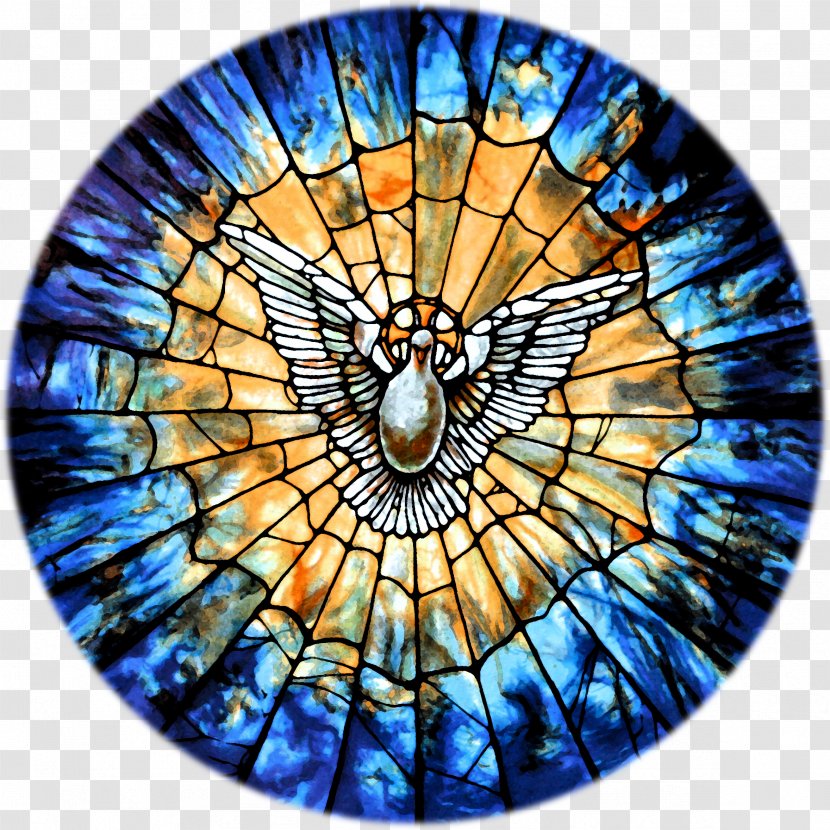Holy Spirit Incarnation Stained Glass Fresco - Window - Sacred Transparent PNG