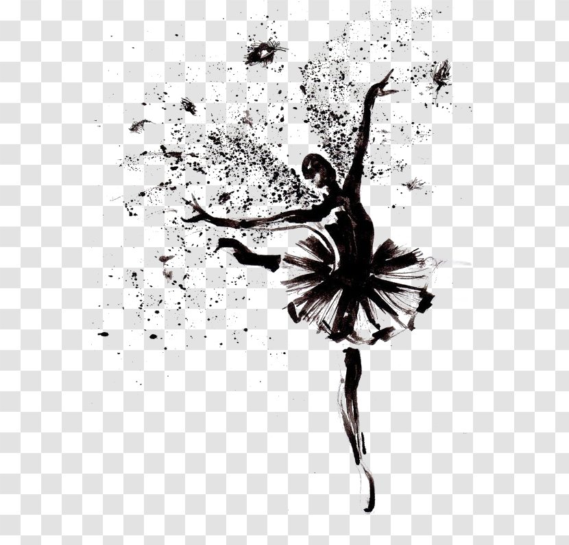 Ballet Art Drawing Dance Printmaking - Silhouette Transparent PNG