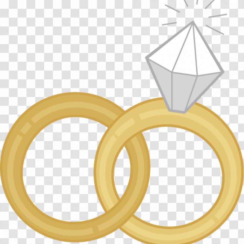 Wedding Ring Clip Art Engagement - Yellow Transparent PNG