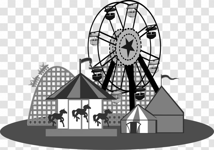Amusement Park Traveling Carnival Clip Art - Free Content - Surrey Cliparts Transparent PNG