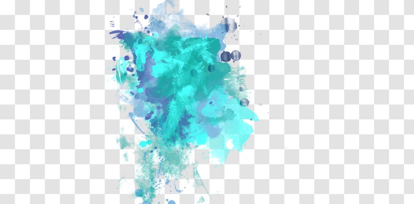 Desktop Wallpaper PicsArt Photo Studio Clip Art - Blue - Watercolor Burst Transparent PNG