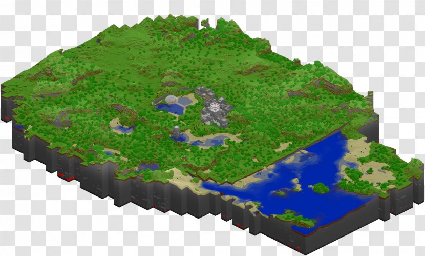Water Resources Biome Map Lawn - Grass - Minecraft House Survival Transparent PNG