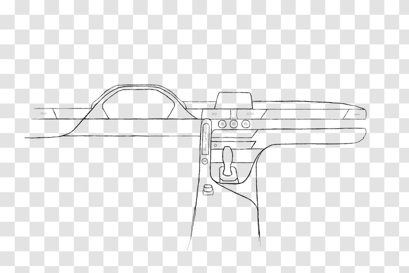 Weapon Line Art Sketch - Monochrome Transparent PNG