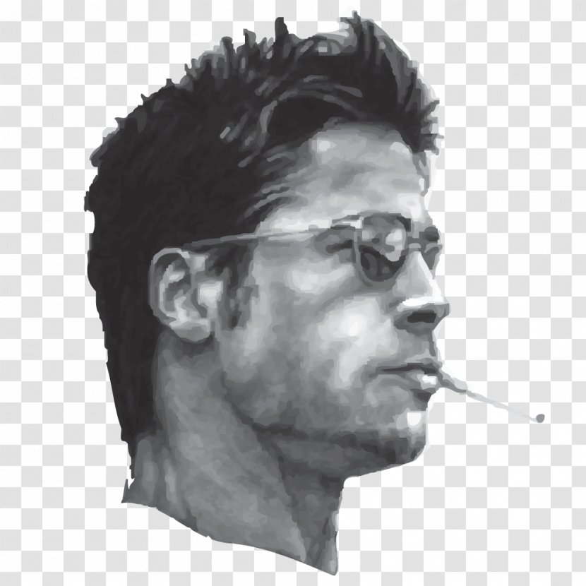 Brad Pitt Tyler Durden Celebrity Fight Club Drawing - Human Behavior Transparent PNG