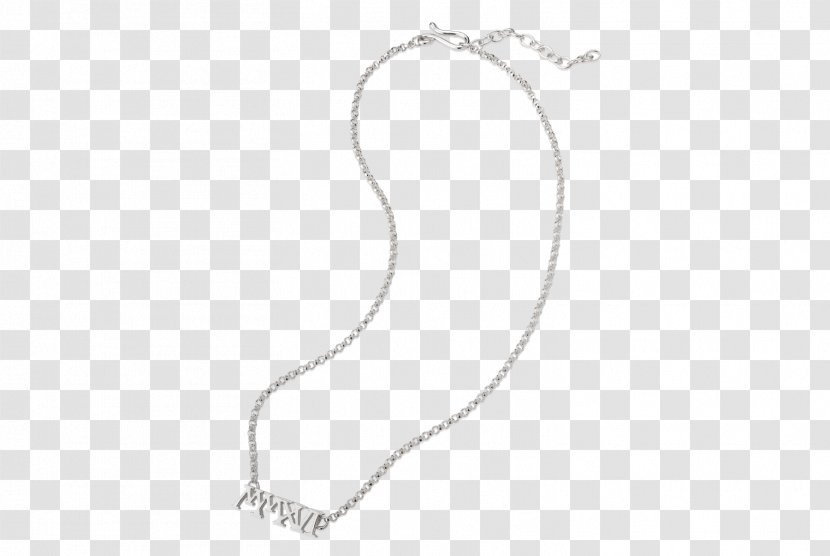 Necklace Body Jewellery Silver Chain Transparent PNG
