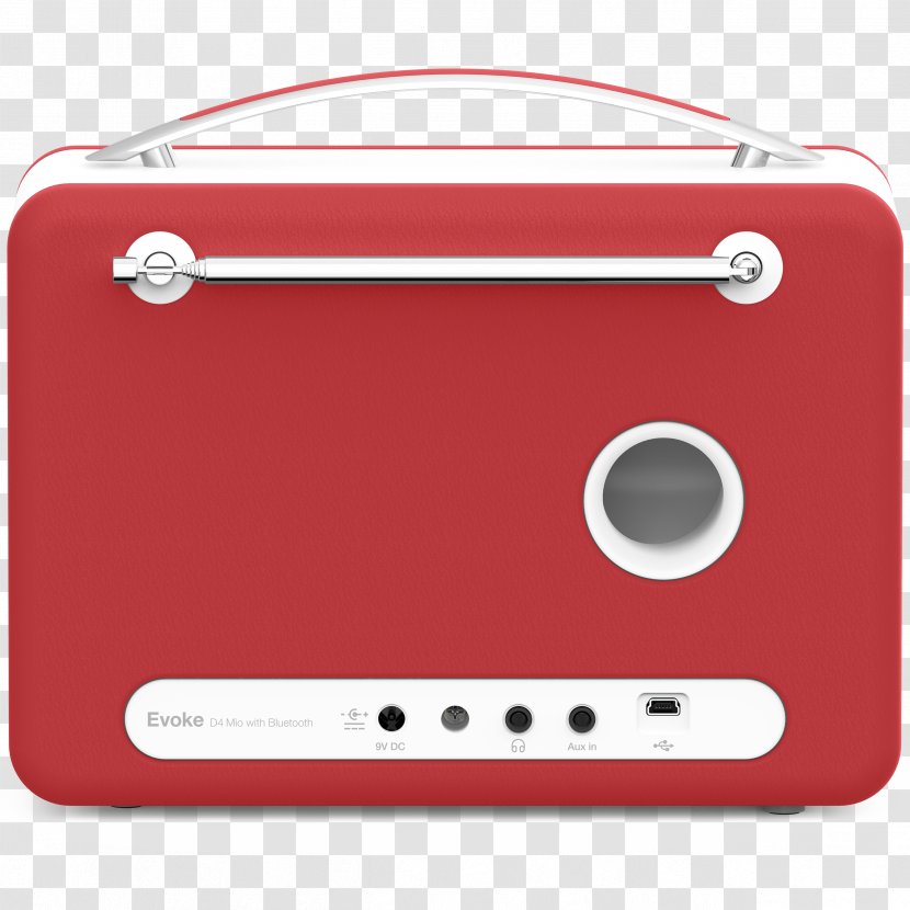 PURE EVOKE D4 - Rectangle - DAB Portable RadioBlack D4DAB Digital Audio Broadcasting FM/DAB/DAB + EvokeRadio Transparent PNG
