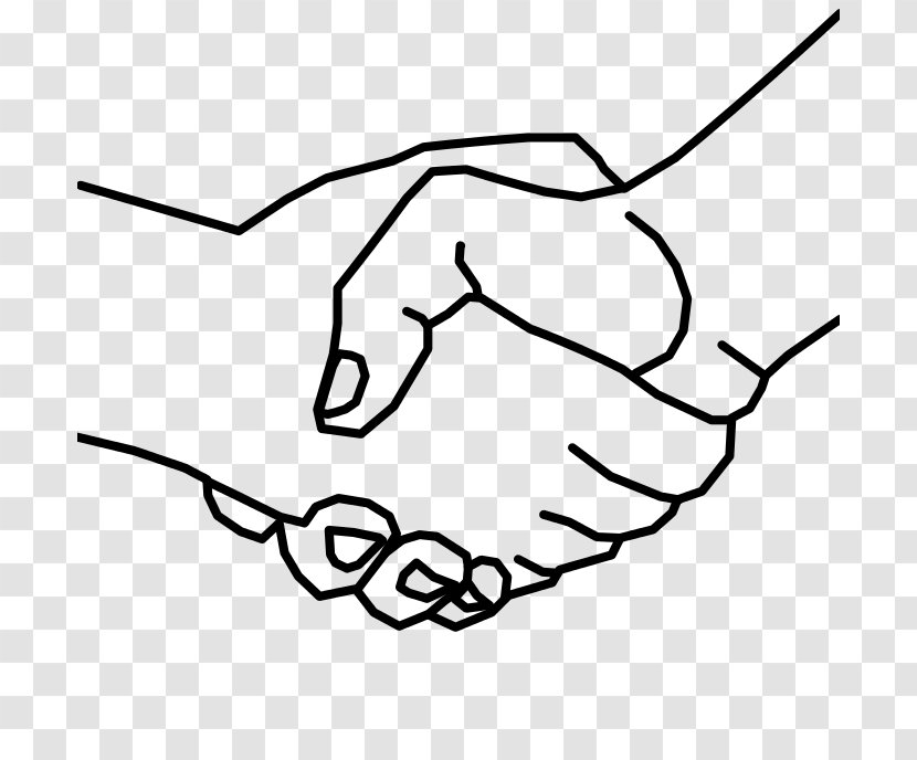 Handshake Clip Art - White - Hand Transparent PNG