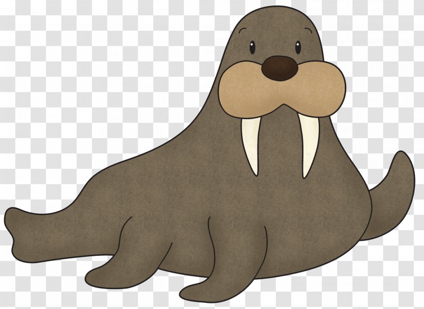 Walrus Sea Lion Clip Art - Fauna Transparent PNG