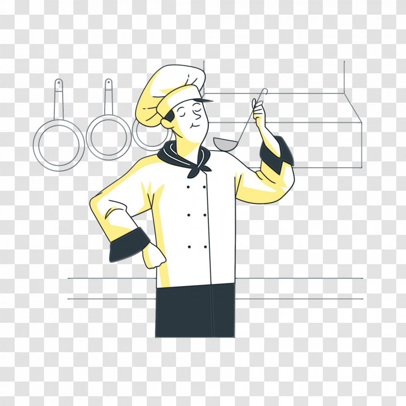 Outerwear Cartoon Yellow Diagram Headgear Transparent PNG
