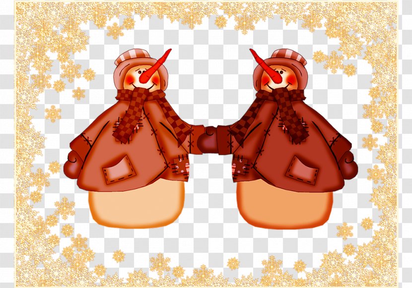 Snowman Christmas - Food - Happy Couple Transparent PNG