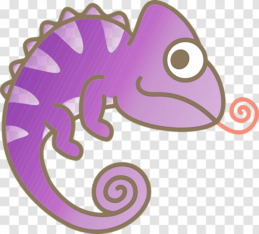 Purple Violet Chameleon Pink Seahorse Transparent PNG