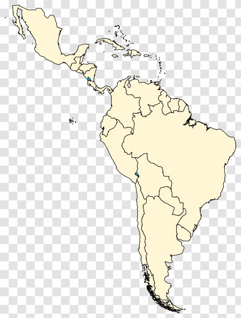 South America United States Blank Map World - Organism Transparent PNG