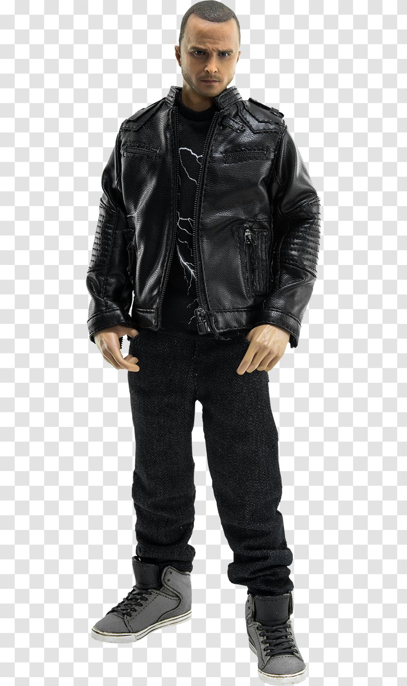 Aaron Paul Jesse Pinkman Breaking Bad Walter White 1:6 Scale Modeling - Leather Transparent PNG