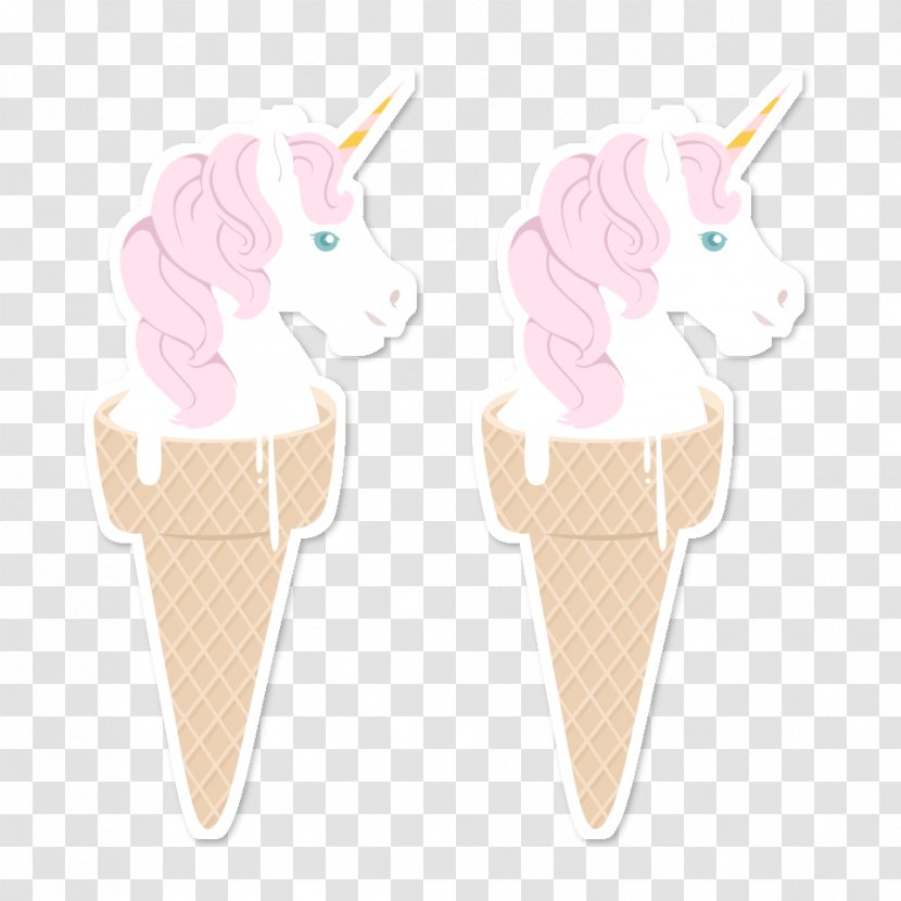 Ice Cream Cones Unicorn - Cone Transparent PNG