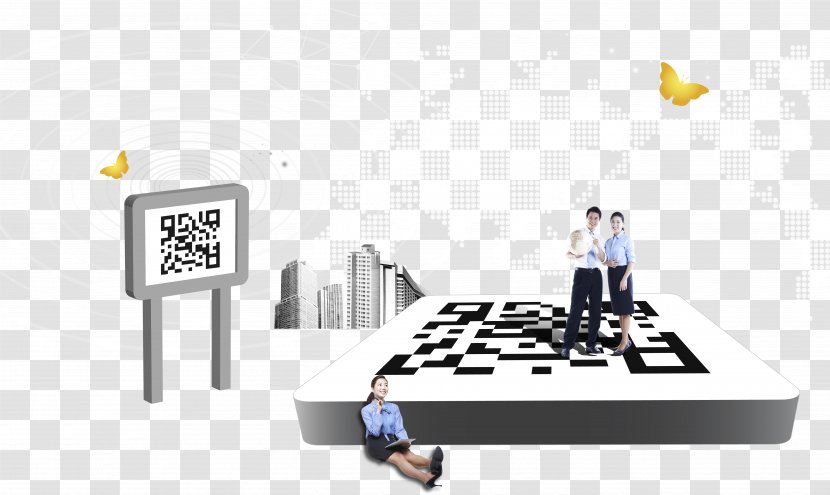 QR Code Advertising - Business Trade Dimensional Transparent PNG