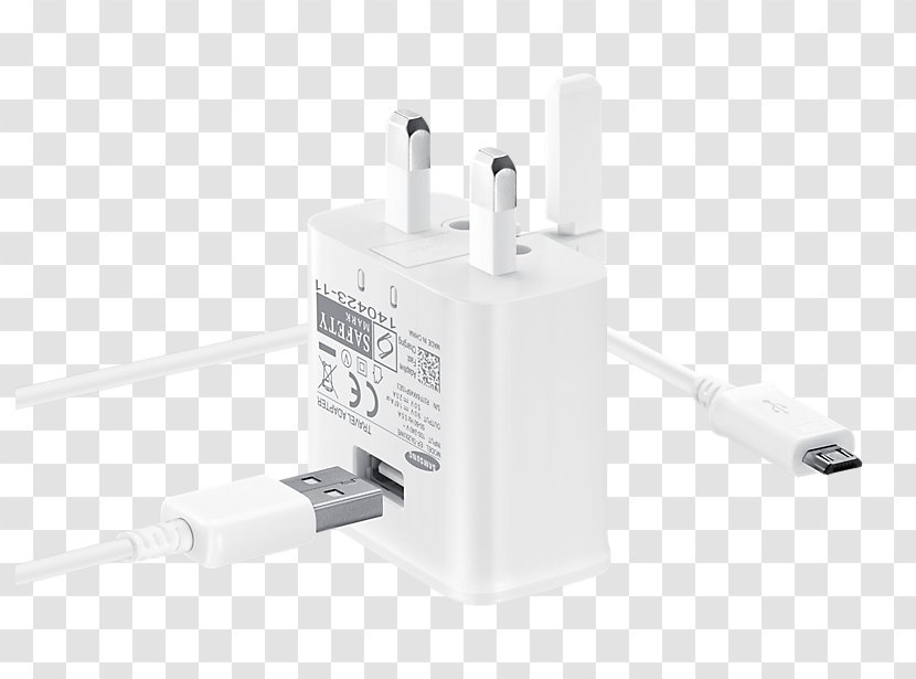 Battery Charger Quick Charge Micro-USB AC Adapter - Electronics Accessory - Samsung Transparent PNG