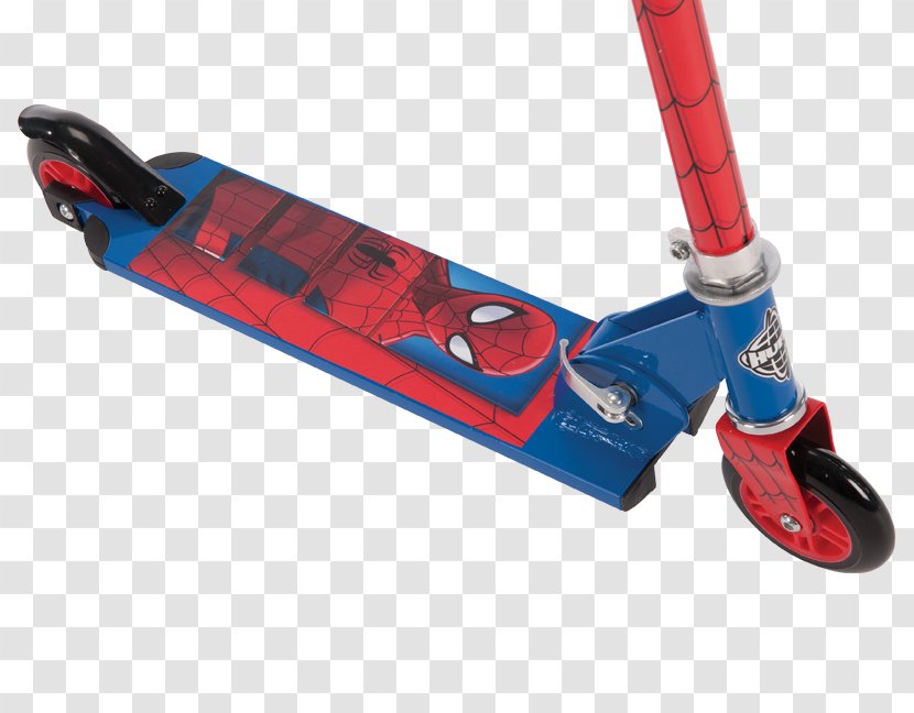 Marvel Ultimate Spider-Man Boys' 2-Wheel Inline Scooter By Huffy Kick Pulse Scooters - Comics - Beverage Holder Transparent PNG