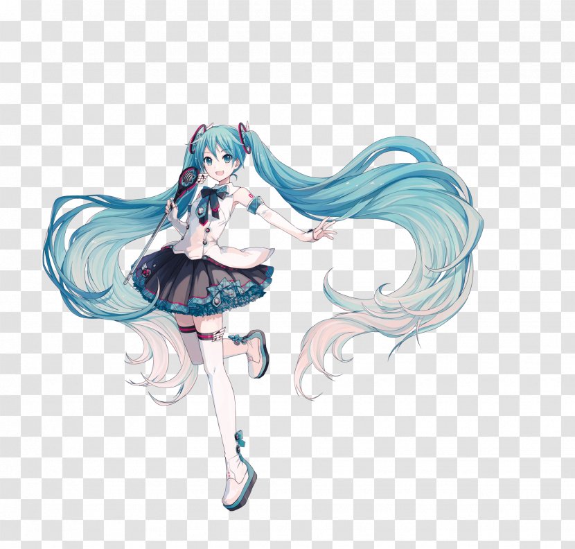 Hatsune Miku And Future Stars: Project Mirai 2017 Toyota Vocaloid - Watercolor Transparent PNG