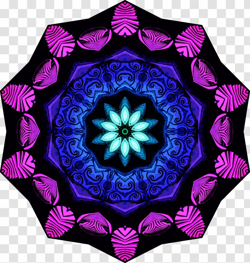 Purple Violet Magenta Lilac Teal - Symmetry Transparent PNG