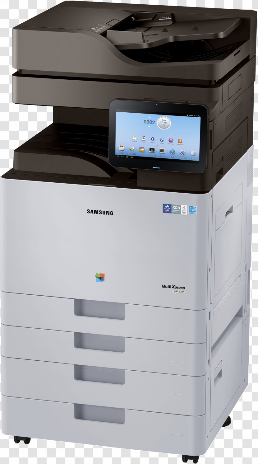 Multi-function Printer Samsung Electronics K4250RX A3 Multifunction SMART MultiXpress Printing Photocopier - Laser Transparent PNG
