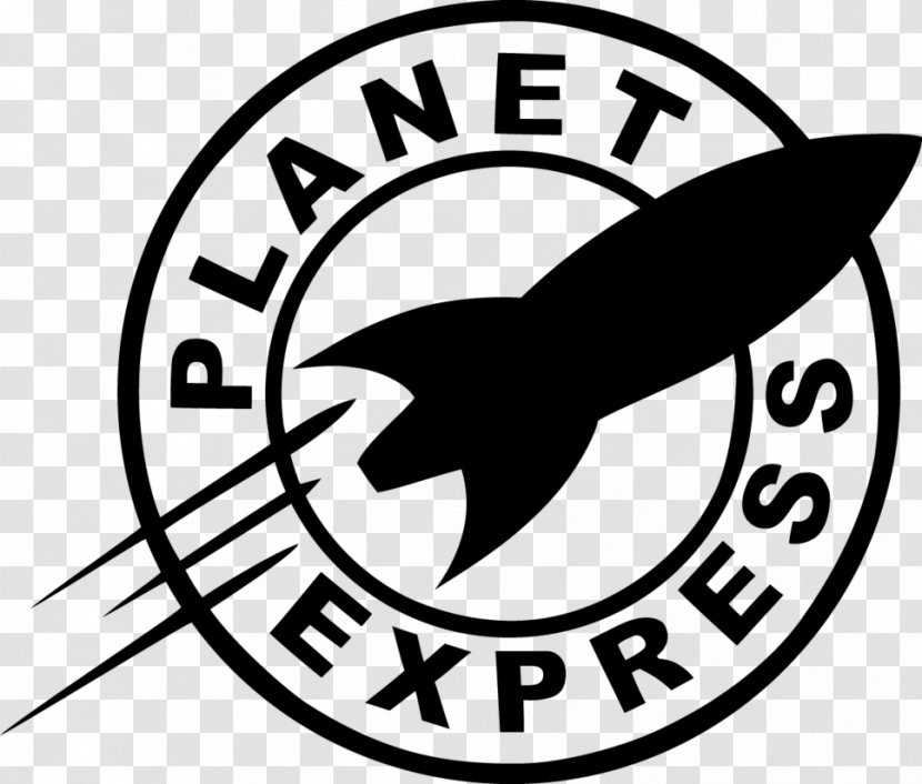 Planet Express Ship Bender T-shirt Philip J. Fry Professor Farnsworth - Monochrome Transparent PNG