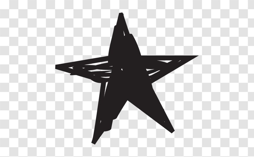 Star - Black - Aircraft Transparent PNG