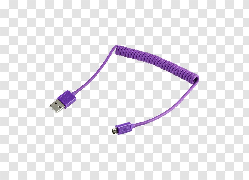 Serial Cable Electrical Network Cables USB Purple - Micro Usb Transparent PNG