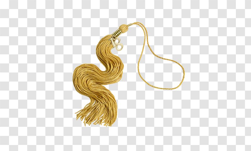 Tassel Earring Regalia Gold Academic Dress - Charms Pendants Transparent PNG